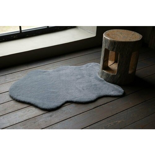 Коврик напольный 60*90 см светло-серый