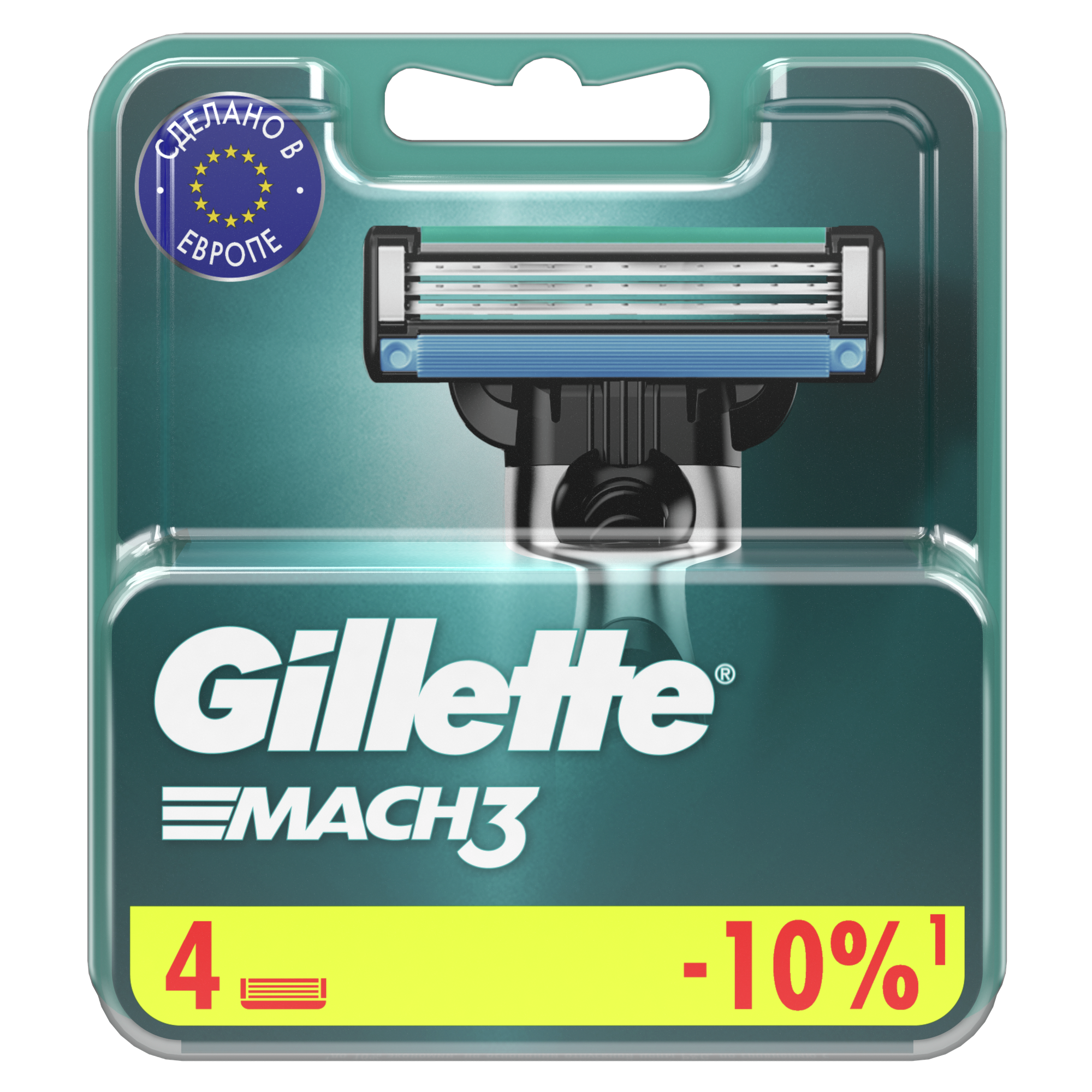 Сменные Кассеты Для Мужской Бритвы Gillette Mach3, с 3 лезвиями, прочнее, чем сталь, для точного бритья, 4 шт