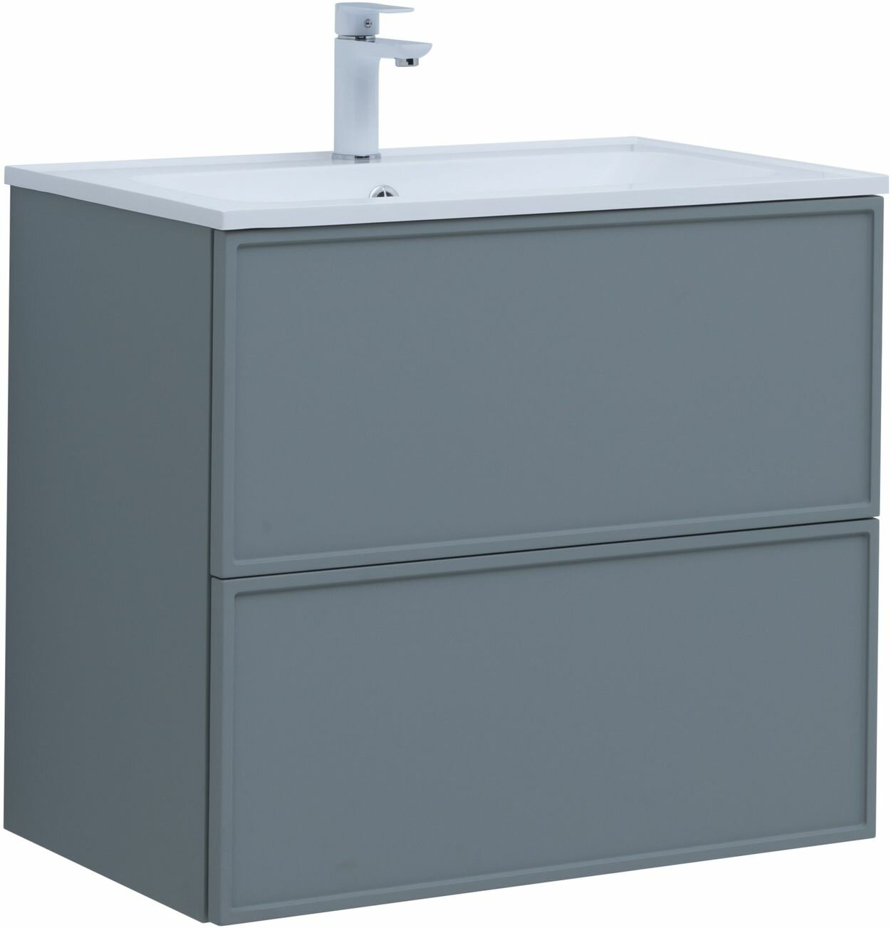 фото Тумба под раковину Aquanet Арт 75 мисти грин