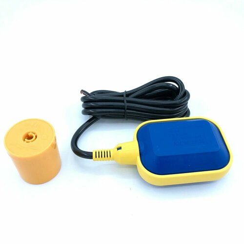 Поплавковый выключатель FLOAT SWITCH WLS-1 5M, 3-х жильный с грузиком, длина 5 м.