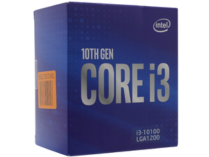 Процессор INTEL Core i3 10100F, LGA 1200, BOX