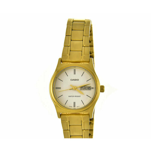 наручные часы casio vintage a100we 7b серебряный черный Наручные часы CASIO Collection LTP-V006G-7B, золотой, белый