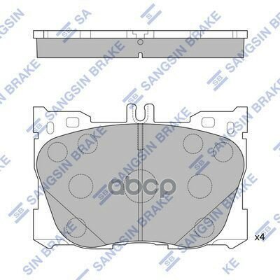 Колодки Тормозные Mercedes W205/W213/Glc (X253/C253) 15- Передние Sangsin brake арт. SP1871