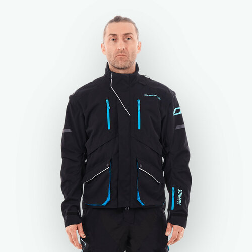 Куртка Эндуро Dragonfly FREERIDE Black Blue 2023 - Черная - Размер M