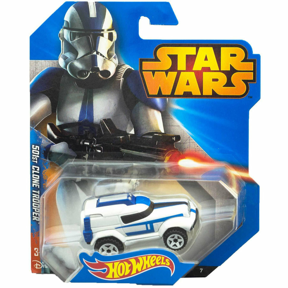 Hot Wheels Коллекционная модель автомобиля 501st Clone Trooper, серия Star Wars