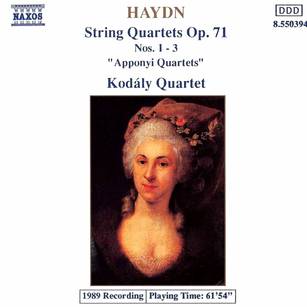 Haydn - String Quartets Op.71 1-3-Kodaly Quartet Naxos CD Deu ( Компакт-диск 1шт) Apponyi