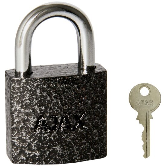 Замок навесной Ajax PD-0132 (PD-01-32) 3 key англ. /коробка