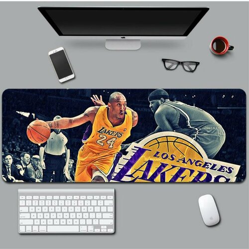 Коврик игровой компьютерный для мыши 700х300х4мм Коби Брайнт NBA №17