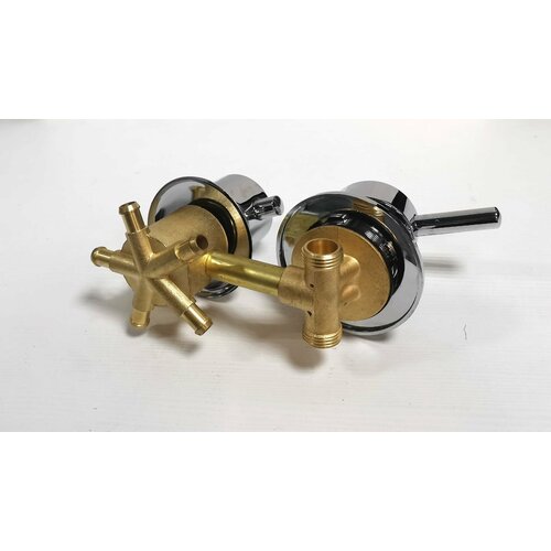 Смеситель для душевой кабины 5 режимов на 90 мм, штуцер под хомут