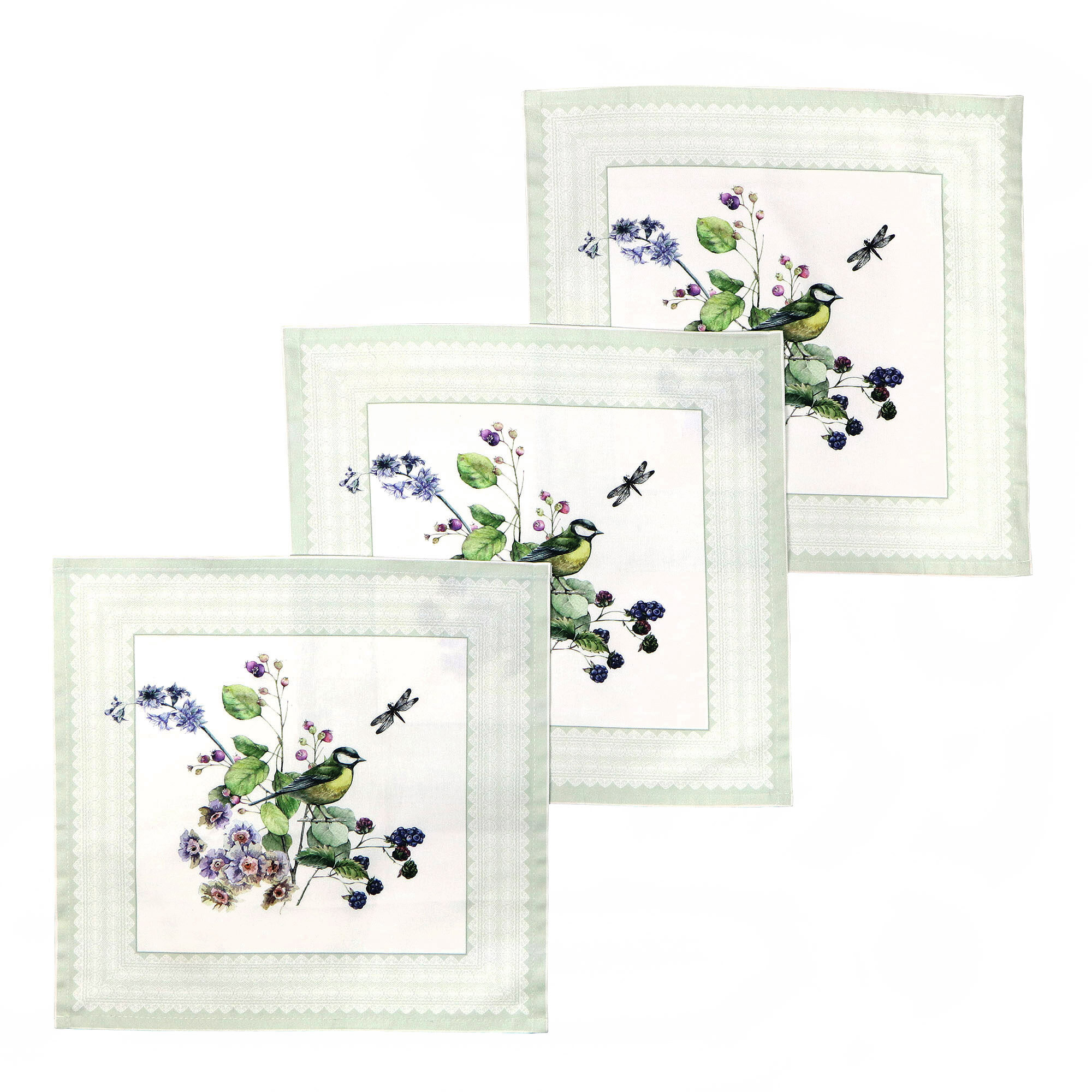 Набор из 3х салфеток Santalino 40*40 см 51765