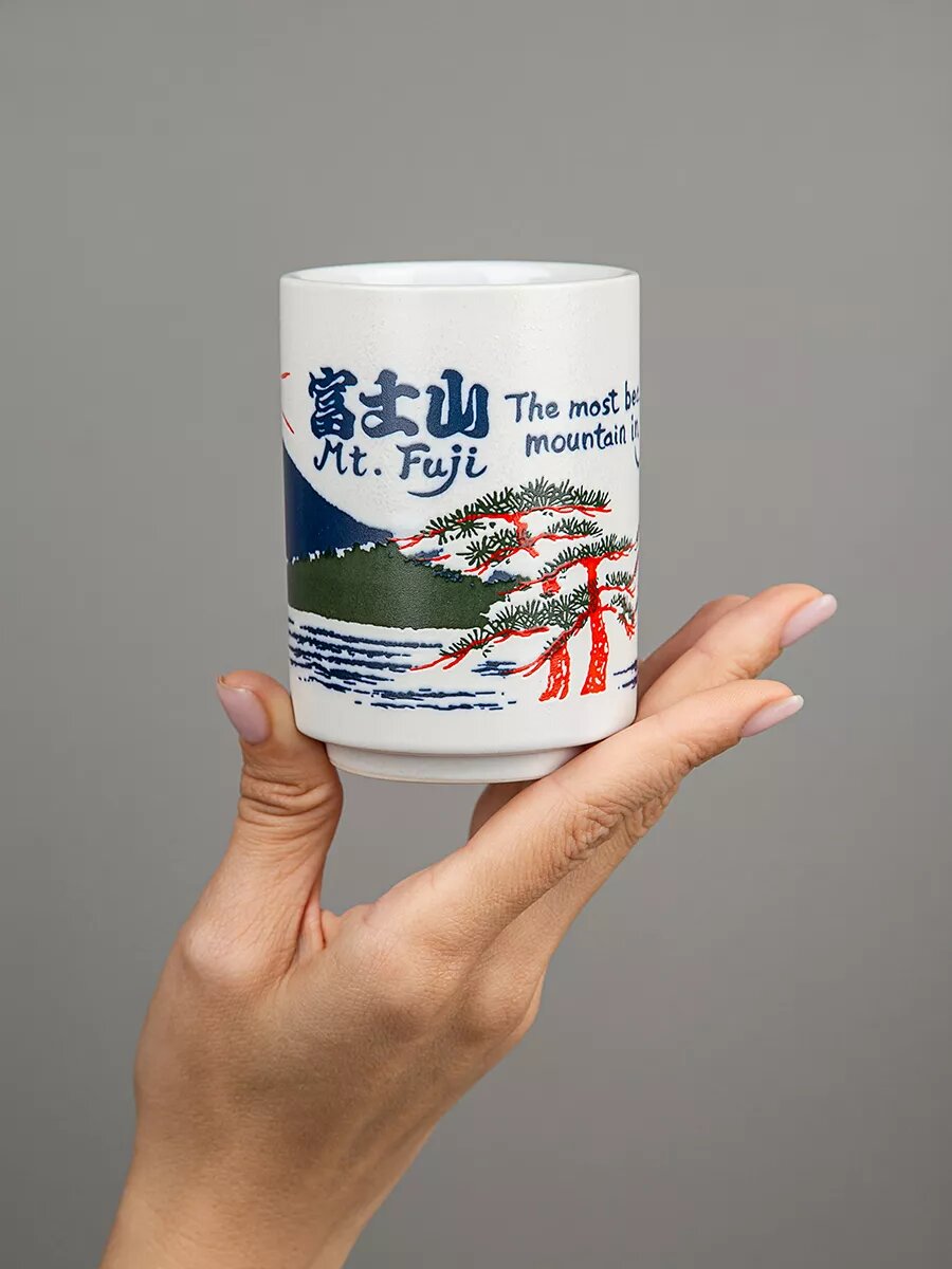 Стакан DB HOMME Японский стиль , керамика , синий цвет , 1 шт. — фото 1