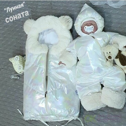 Комплект для новорожденного зима с меховым кокономдо -30 градусов