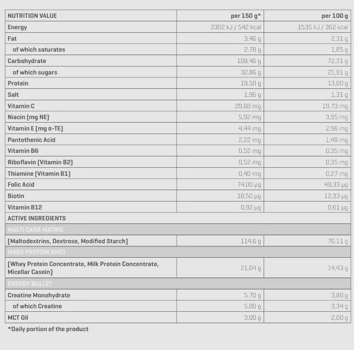 Гейнер Trec Nutrition "Magnum 8000", мягкий пакет, шоколад, 1000 г — фото 1