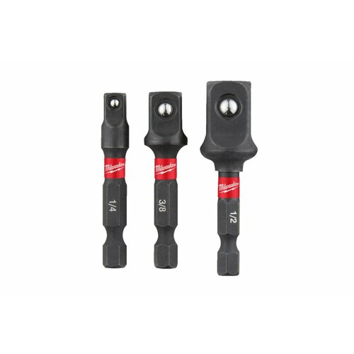 Набор переходников с HEX на квадратный хвостовик 3 шт Milwaukee 4932479228 1495₽