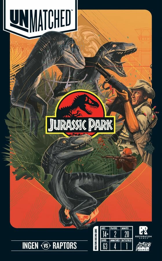 Unmatched. Jurassic Park. Dr. Sattler vs T. Rex + русские правила