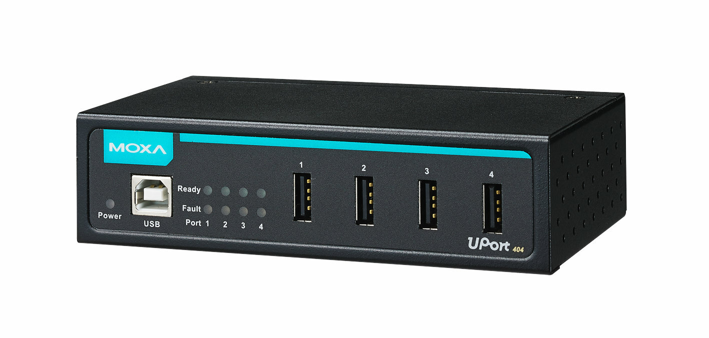 Преобразователь без коробки MOXA UPort 404 4 х USB 480 Мбит/с