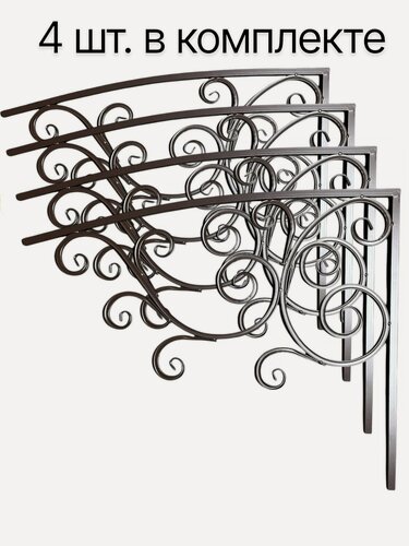 Изображение товара Каркас козырька над входной дверью и крыльцом YSK6 серого цвета