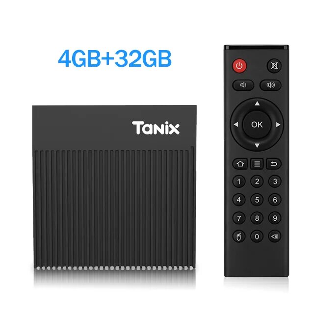 Tanix X4 Amlogic S905X4 ТВ-приставка Android 11 4+32/64 ГБ, 4GB 32GB TV BOX, Американская
