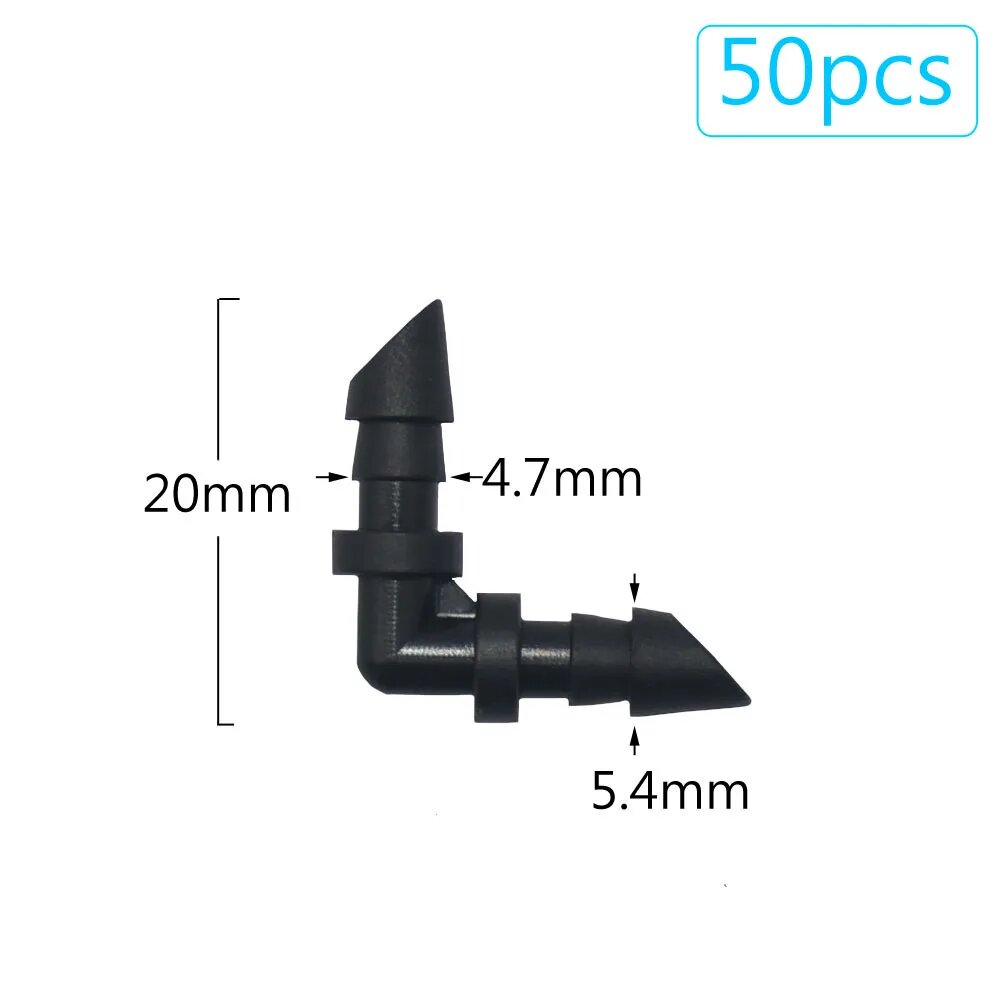 Соединители для шлангов ZWDZJL, пластик, черный, 1/8", 1/4", 3/5, 4/7 мм