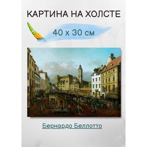 Беллотто Бернардо "Площадь Фрейюнг в Вене, вид с юго-востока" 40х30 см Bestkartina