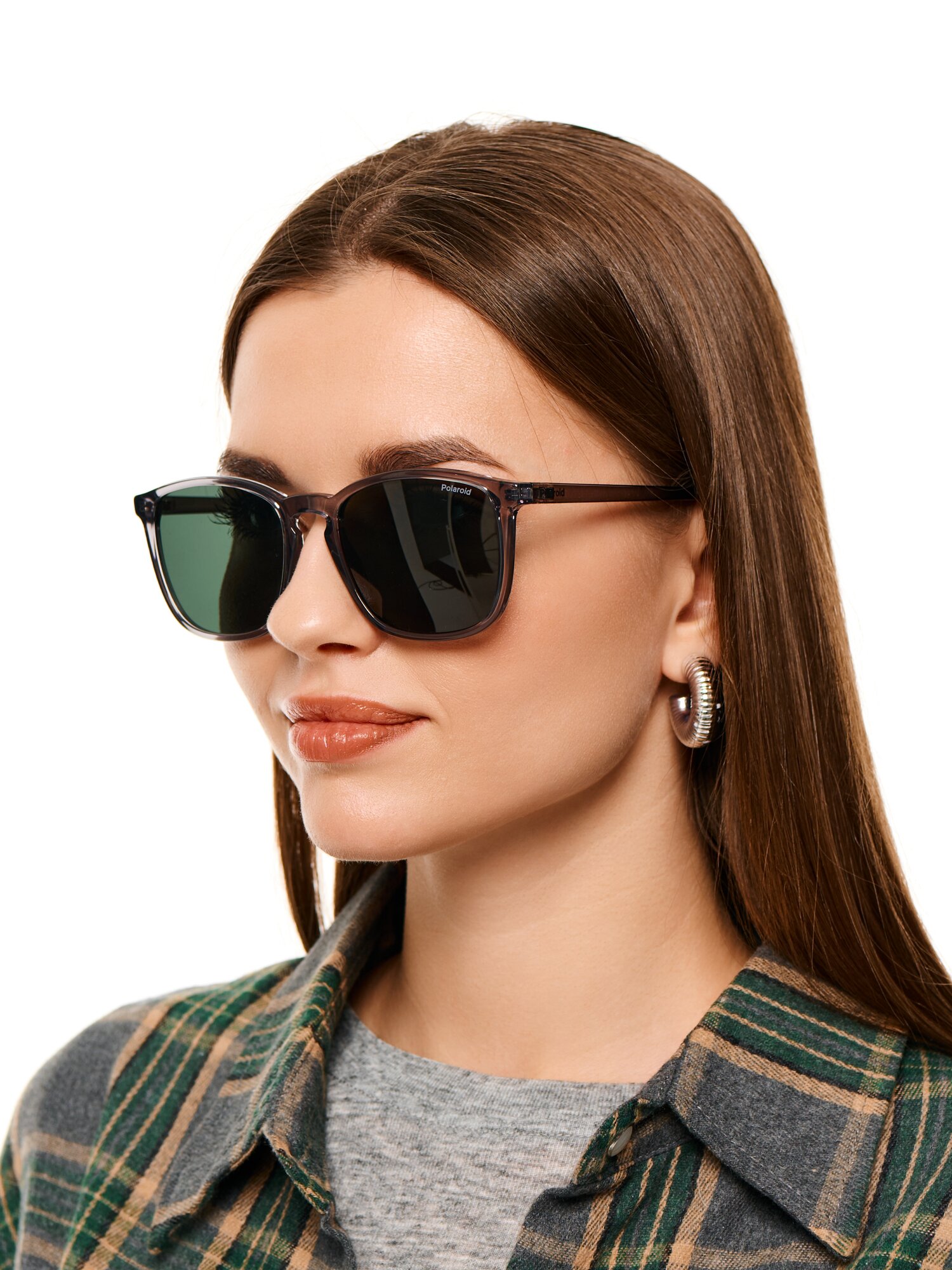 Солнцезащитные очки Polaroid, серый — фото 1