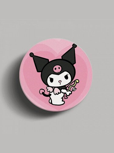 Изображение товара Попсокет - держатель для телефона "Куроми", подставка универсальная, глянцевый, пластик, белый