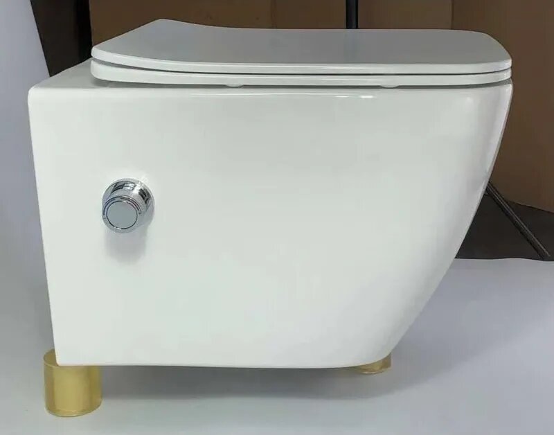 Унитаз подвесной Esbano Leon-WBN безободковый с микролифтом и функцией биде - фото №4