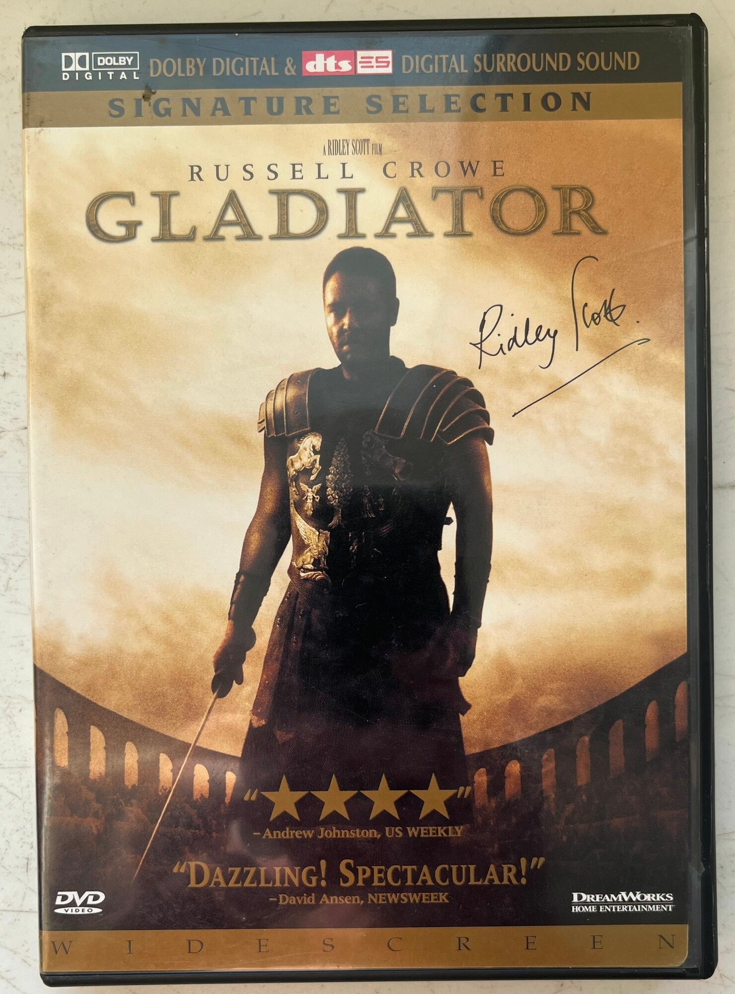 Gladiator / Гладиатор (реж. Ридли Скотт) (DTS, без русского языка, американск. диск R1) DV