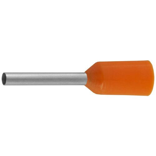 Штыревой наконечник Светозар изолированный для многожильного кабеля оранжевый 0.5 кв. мм 25 шт. 49400-05