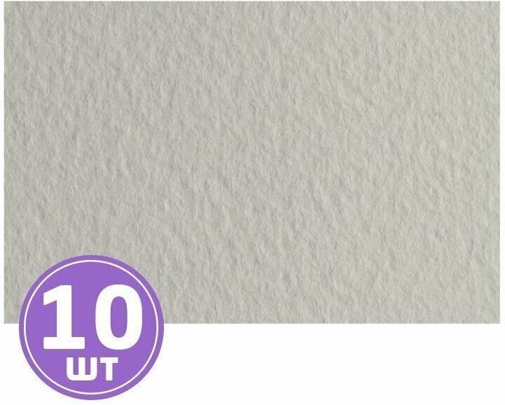 Бумага для пастели "Tiziano", 160 г/м2, 70х100 см, 10 листов, цвет: 52811026 perla/серый светлый, Fabriano