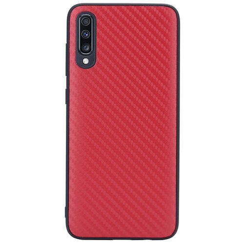 Чехол G-Case Carbon для Samsung Galaxy A70, красный чехол накладка g case carbon для samsung galaxy a30 sm a305f a20 sm a205f черная