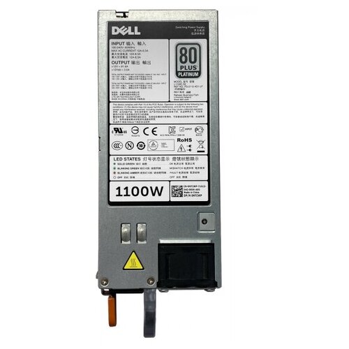 Резервный Блок Питания Dell NTCWP 1100W блок питания dell 6d1mj 1100w