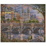 Овен Набор для вышивания Париж. На берегу Сены 47 х 37 см, 691 - изображение