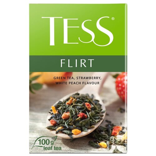 Чай TESS FLIRT зеленый листовой аромат., 100г