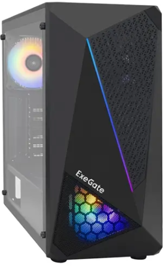 Корпус Exegate Miditower EVO-8225 ATX, без БП, черный EX292858RUS