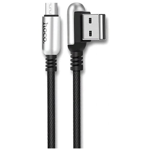 Кабель Hoco U17 Capsule USB - microUSB, 1.2 м, 1 шт., черный