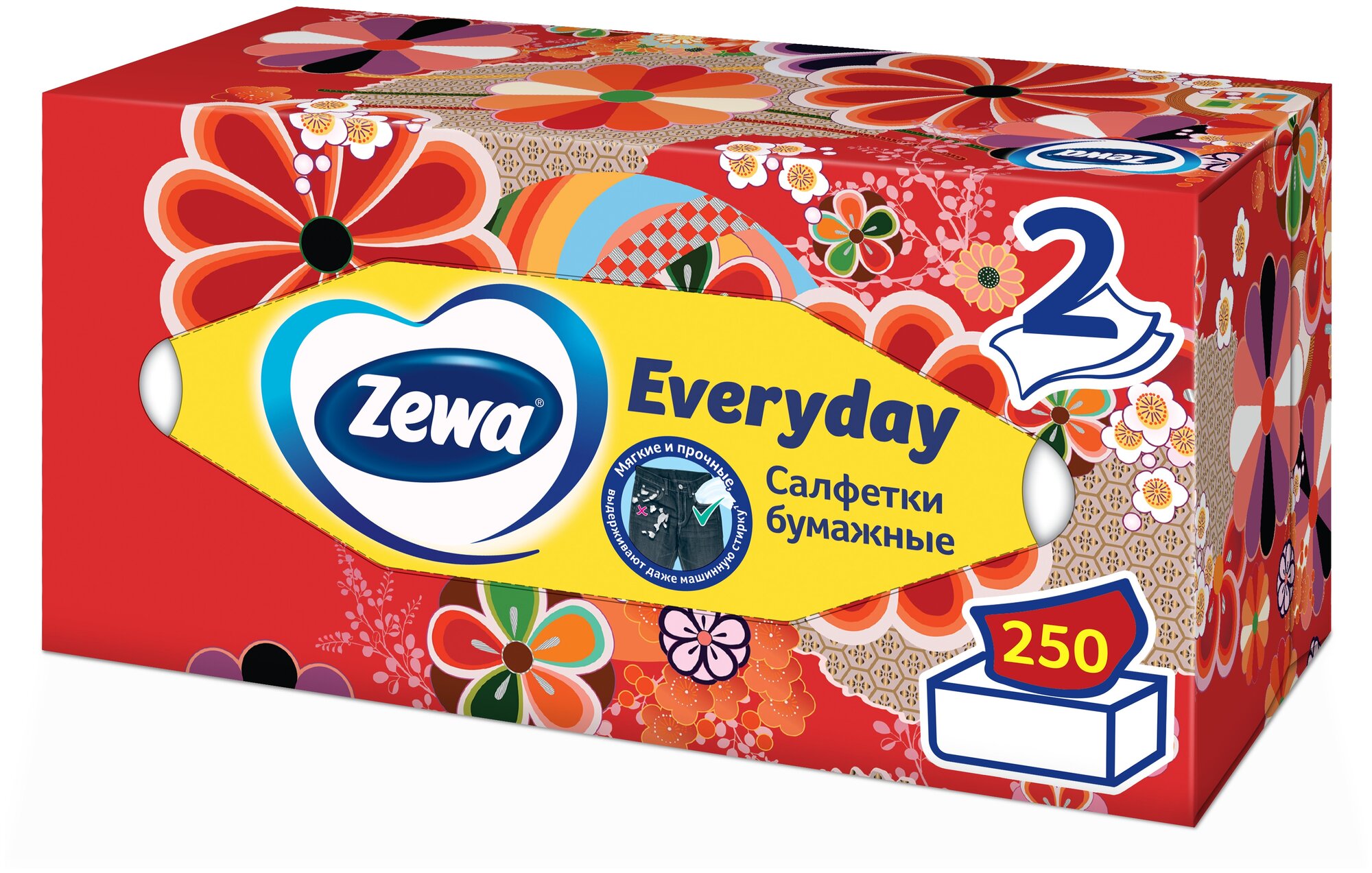 Салфетки бумажные в коробке Zewa Everyday, 2 слоя, 250 шт. - фотография № 3
