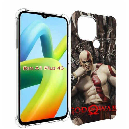 чехол mypads god of war кратос для xiaomi redmi note 12 poco x5 задняя панель накладка бампер Чехол MyPads God of War Кратос для Xiaomi Redmi A1 Plus + задняя-панель-накладка-бампер