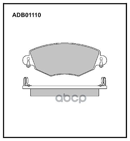 Колодки Передние Ford Mondeo Iii 00-07 Adb 01110 ALLIED NIPPON арт. ADB01110