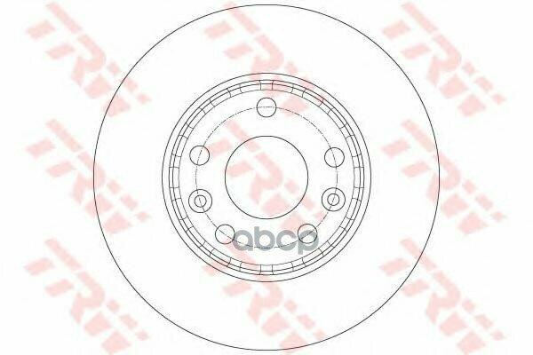 Диск Торм. Пер. Laguna Iii, Scenic Iii, Megane (402067902R,402060010R,8660001232) TRW арт. DF6072