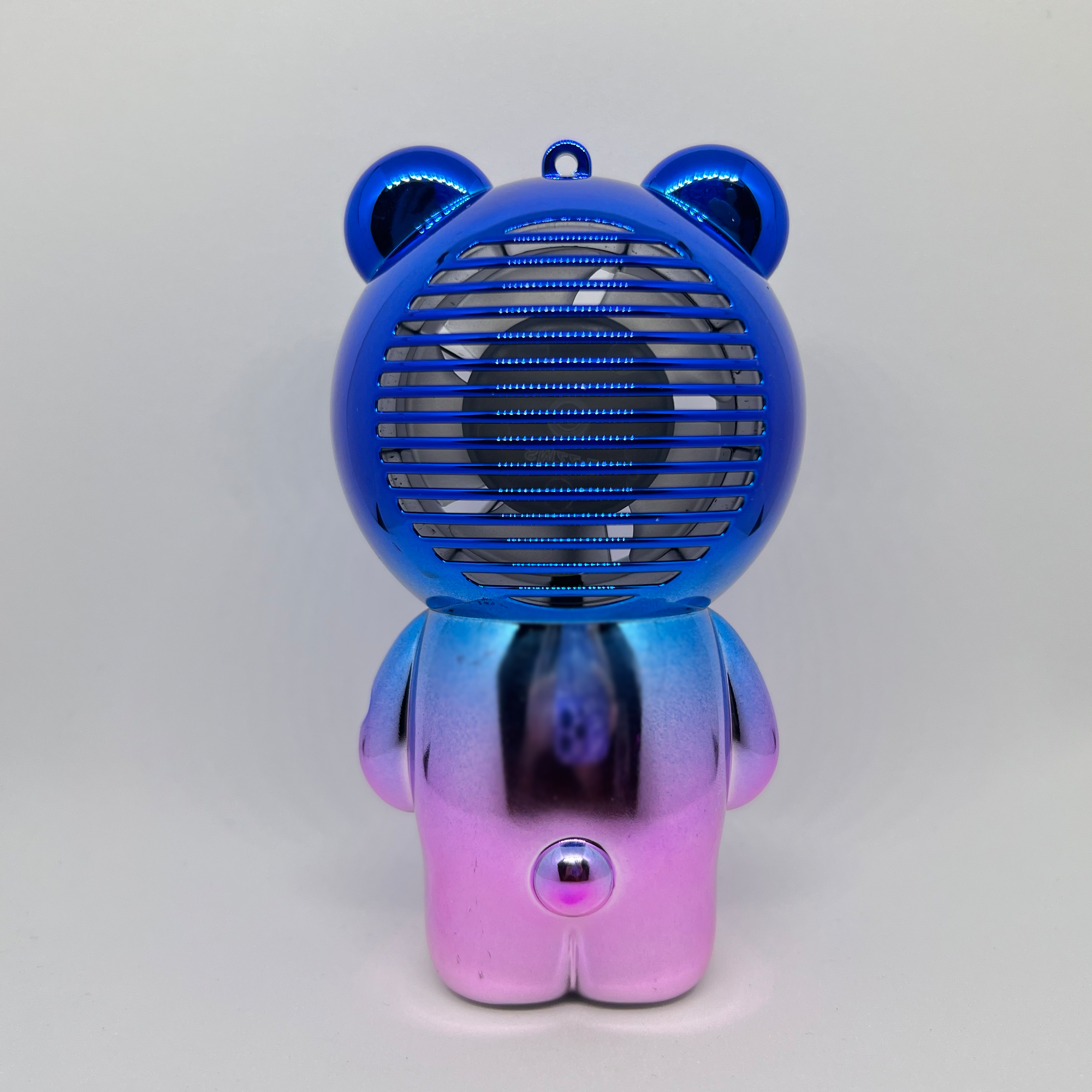 Портативный мини-вентилятор "Мишка" / Градиент синий-розовый - фотография № 2