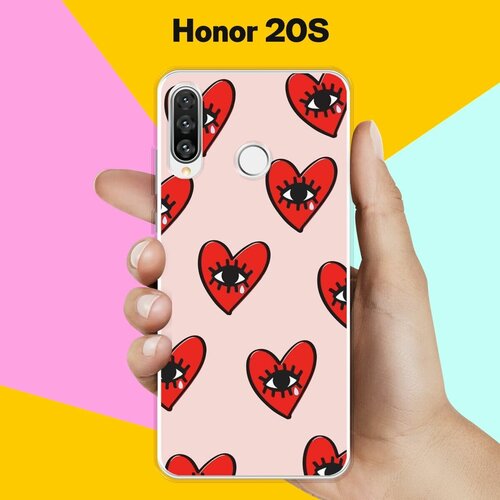 Силиконовый чехол на Honor 20S Сердца / для Хонор 20С силиконовый чехол сердца на honor 20s