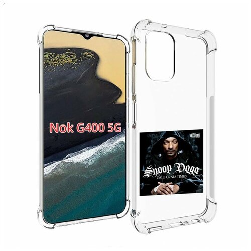 Чехол MyPads Snoop Dogg CALIFORNIA TIMES для Nokia G400 5G задняя-панель-накладка-бампер