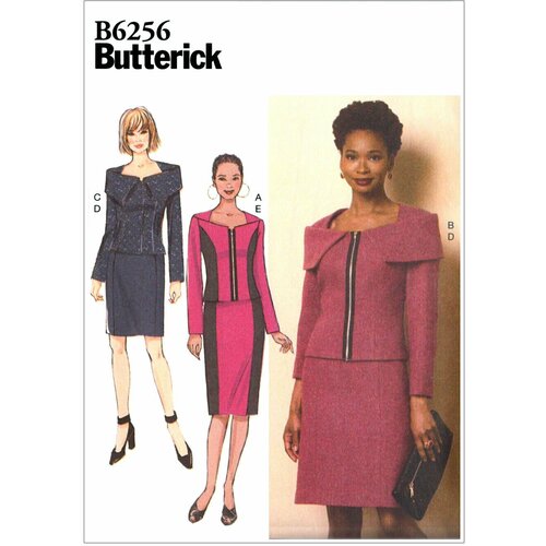 Выкройка Butterick №6256 Костюм: жакет, юбка