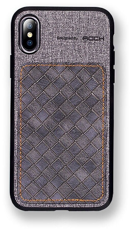 Чехол накладка Rock Origin Series для Apple iPhone Xs Max, серый