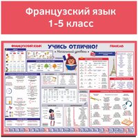 Шпаргалка Учись отлично. Французский язык 1-5 класс