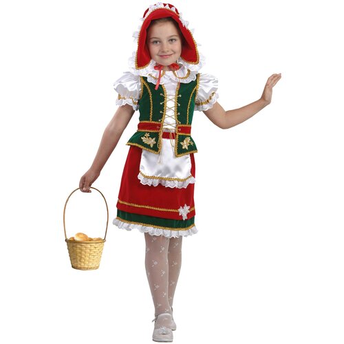 Костюм Батик, размер 110, красный/зеленый/белый костюм красная шапочка юбочка атлас батик
