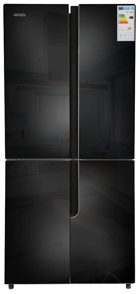 Многокамерный холодильник Ginzzu NFK-500 черный