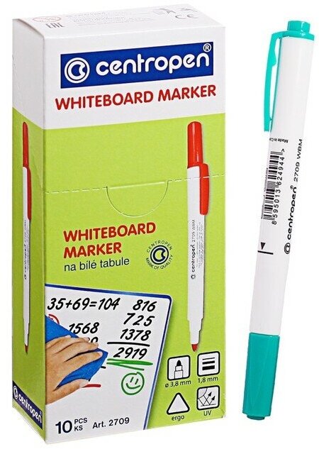 Маркер для доски Centropen 2 мм зеленый - фото №4