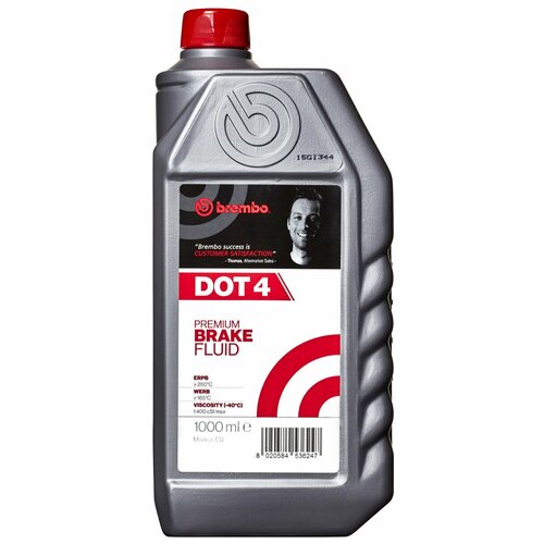 Жидкость тормозная DOT4 1L BREMBO L04010
